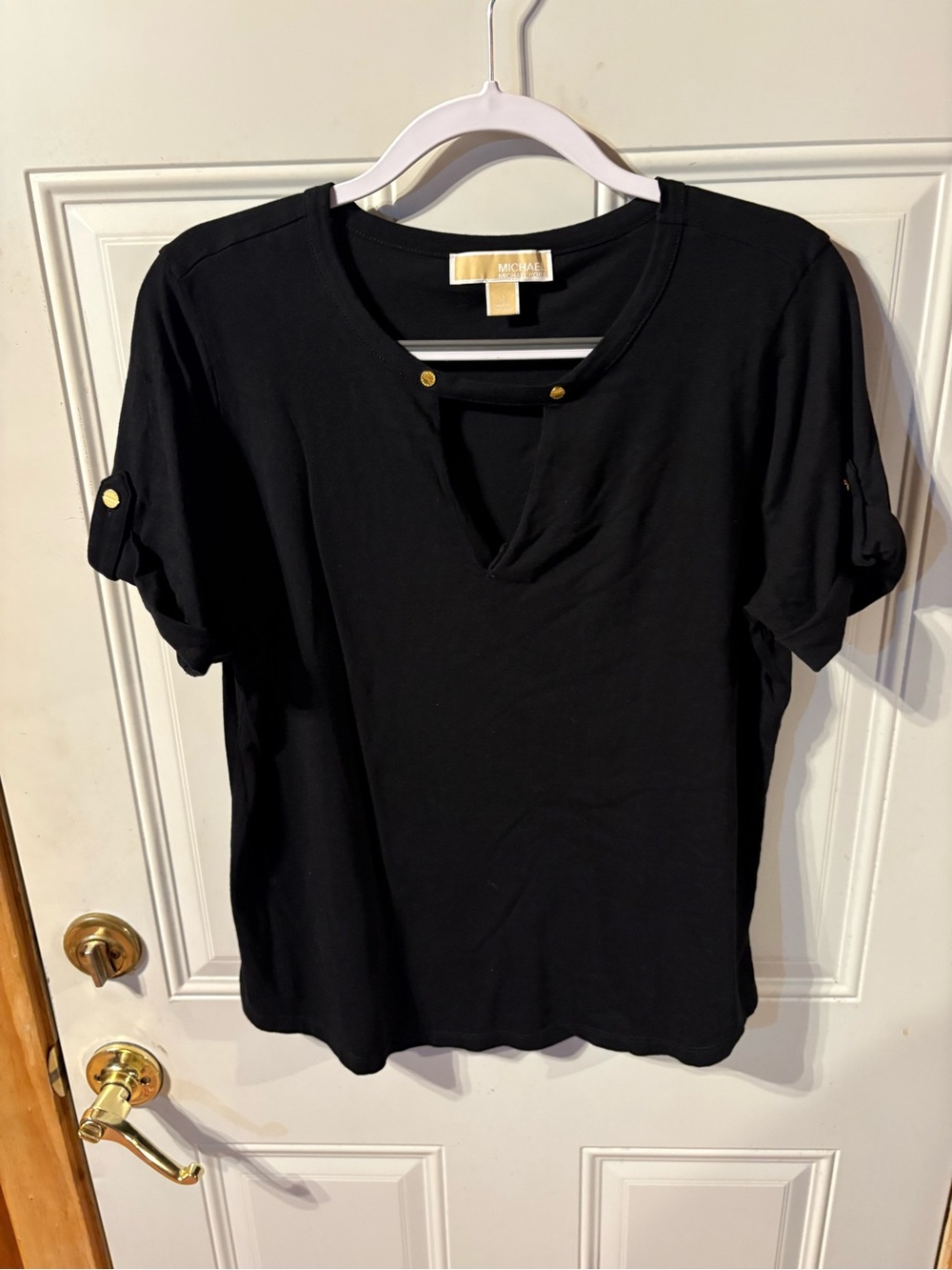 Michael Kors Black Top Size Large